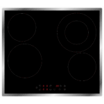 Robin SB-32 Κεραμικές Εστίες Π59.7εκ. Inox