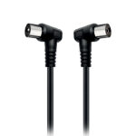 NOD Καλώδιο Κεραίας Coax male - Coax female Μαύρο 1.5m 1τμχ 141-0268 AC90-1.5B