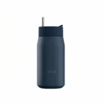 Estia Lens Save The Aegean Ποτήρι Θερμός Ανοξείδωτο BPA Free 360ml Indigo με Καλαμάκι 01-42790