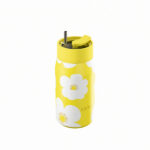 Estia Lens Save The Aegean Ποτήρι Θερμός Ανοξείδωτο BPA Free 360ml Yellow Daisy με Καλαμάκι 01-43094